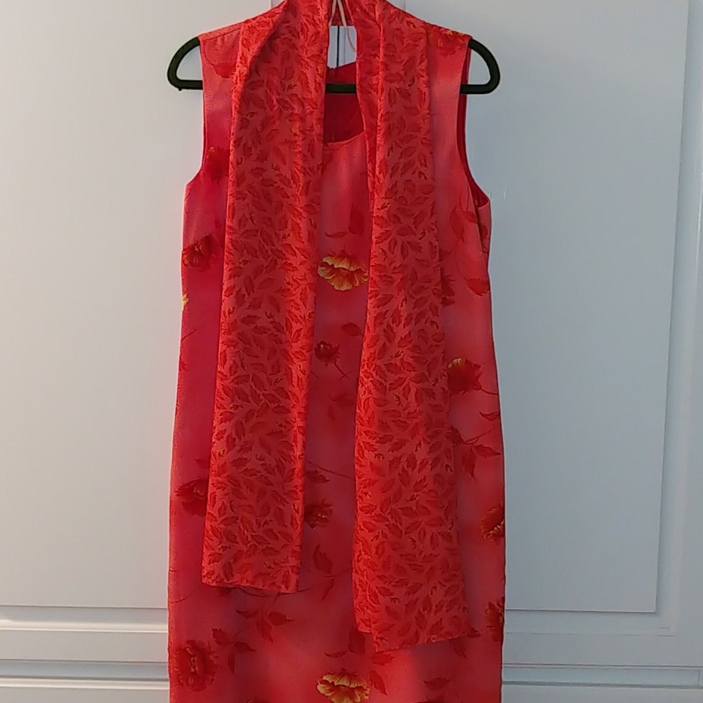 Dress and Scarf set by Midnight Velvet Size 12